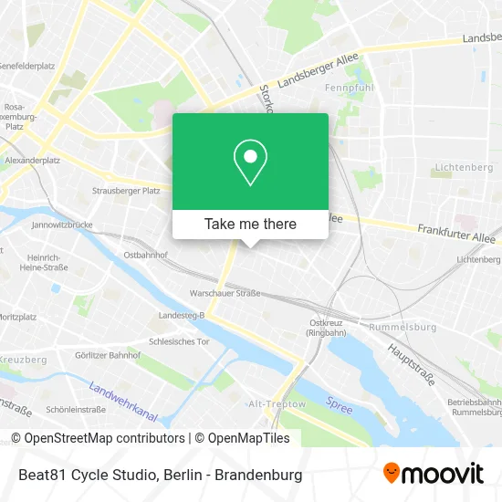 Beat81 Cycle Studio map