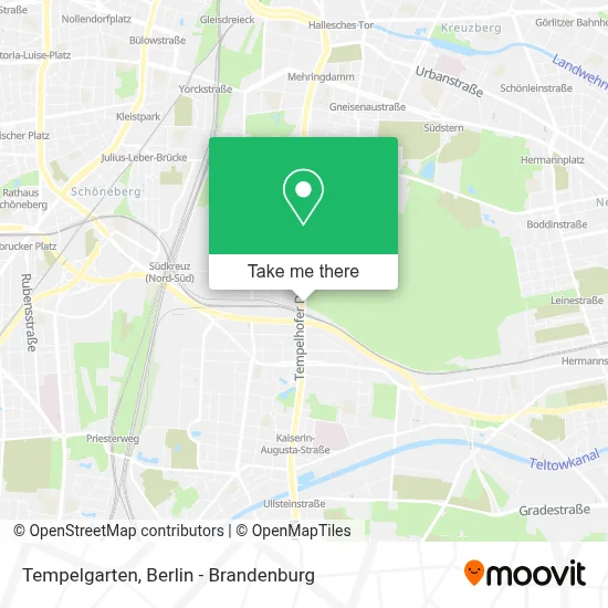 Tempelgarten map
