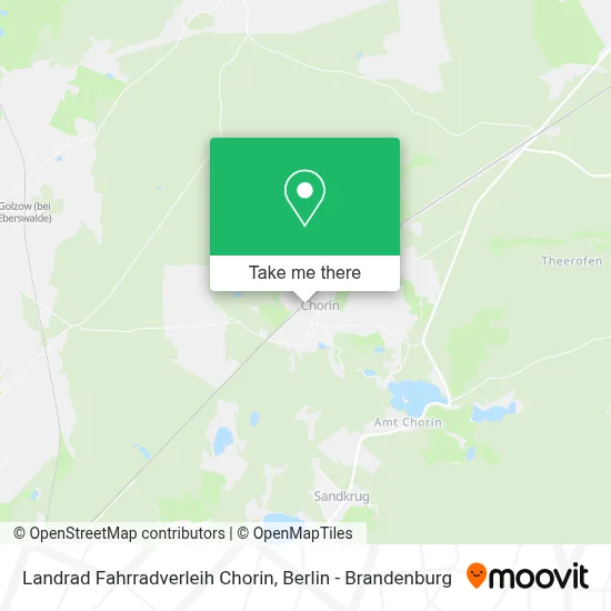 Landrad Fahrradverleih Chorin map