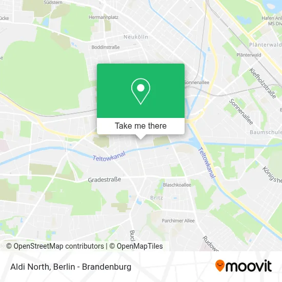 Aldi Nord map