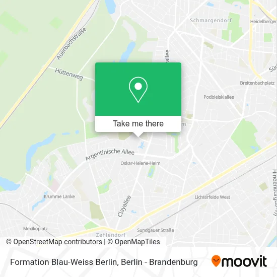 Formation Blau-Weiss Berlin map