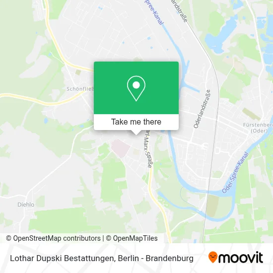 Lothar Dupski Bestattungen map