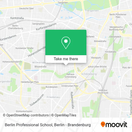 Berlin Professional School map