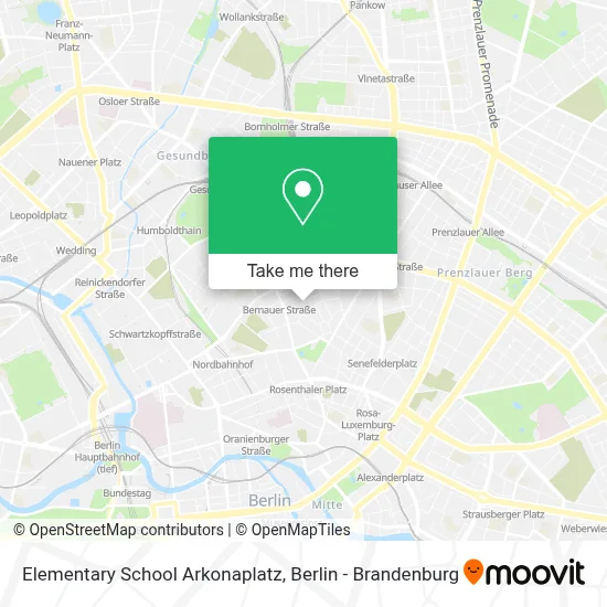Elementary School Arkonaplatz map