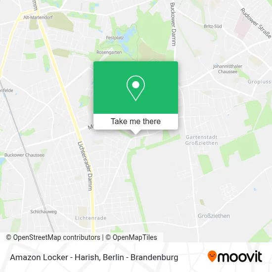 Amazon Locker - Harish map