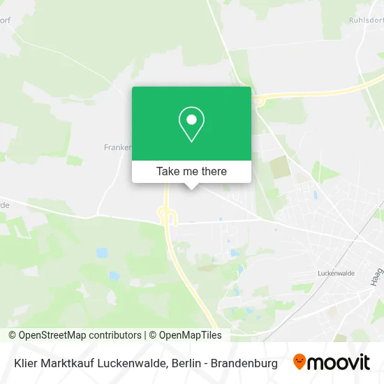 Klier Marktkauf Luckenwalde map