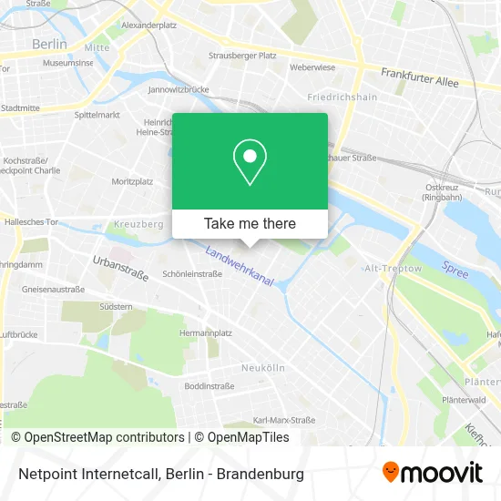 Netpoint Internetcall map