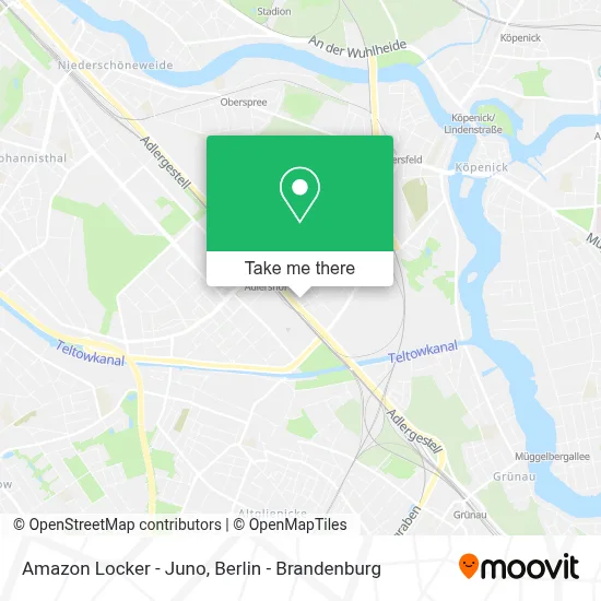 Amazon Locker - Juno map