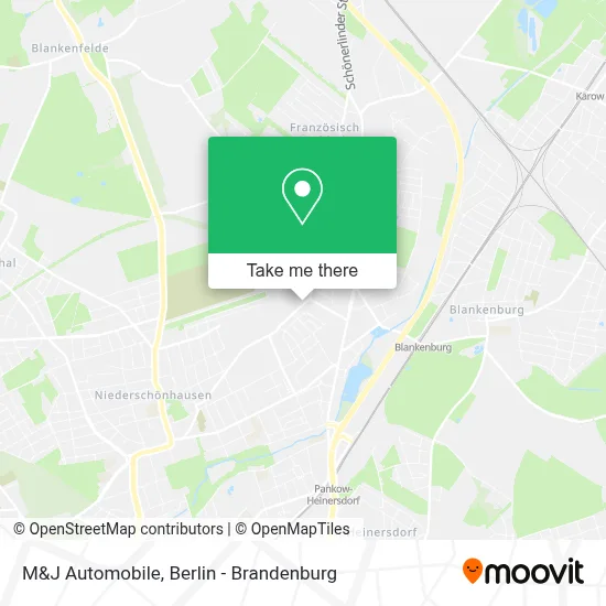 M&J Automobile map
