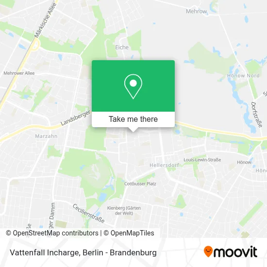 Vattenfall Incharge map