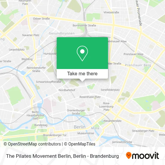 The Pilates Movement Berlin map