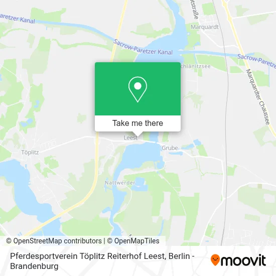 Pferdesportverein Töplitz Reiterhof Leest map