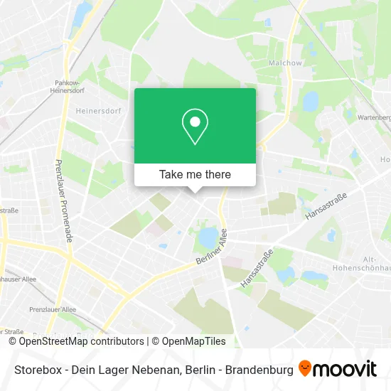 Storebox - Dein Lager Nebenan map