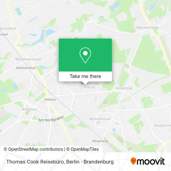 Thomas Cook Reisebüro map