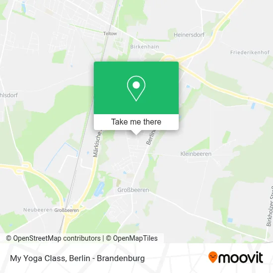 My Yoga Class map