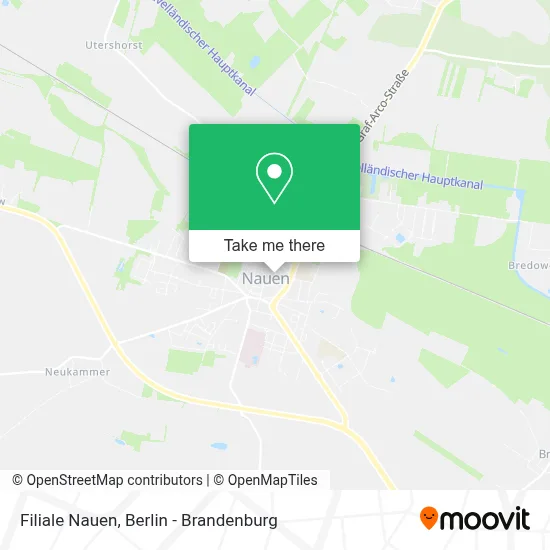 Filiale Nauen map