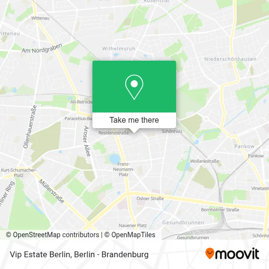Vip Estate Berlin map