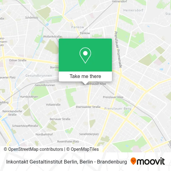 Inkontakt Gestaltinstitut Berlin map