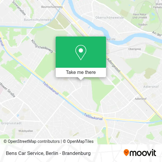 Bens Car Service map