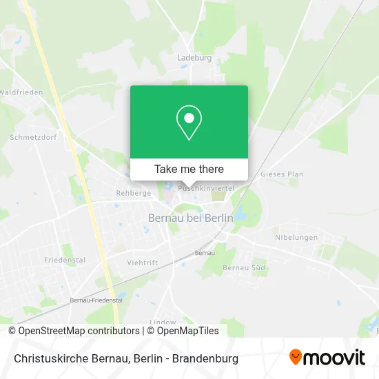Christuskirche Bernau map