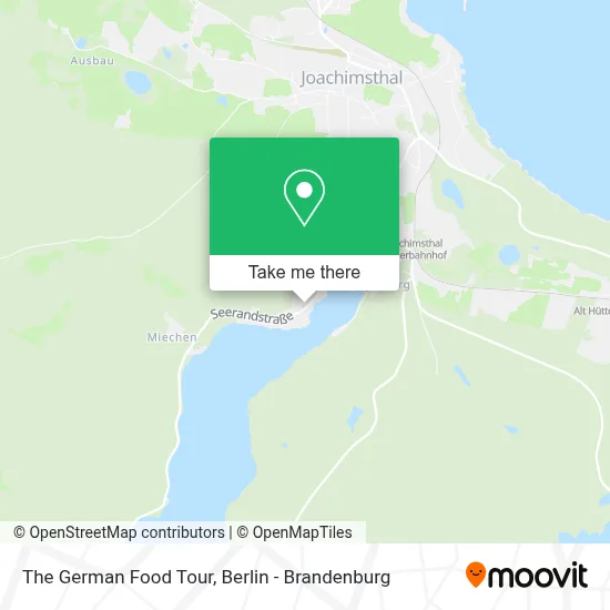 The German Food Tour map