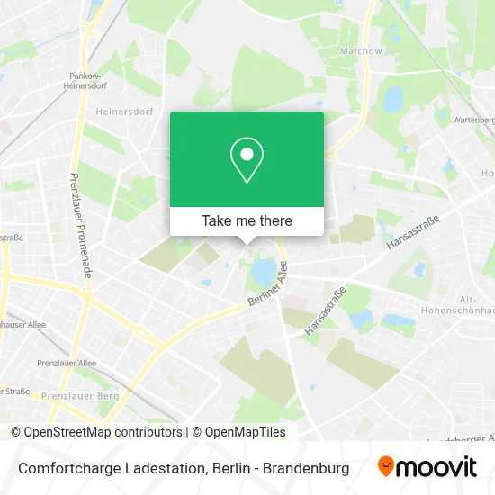 Comfortcharge Ladestation map