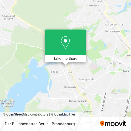 Der Billigbestatter map