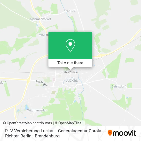 R+V Versicherung Luckau - Generalagentur Carola Richter map