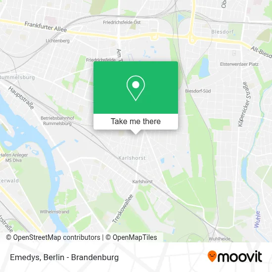 Emedys map