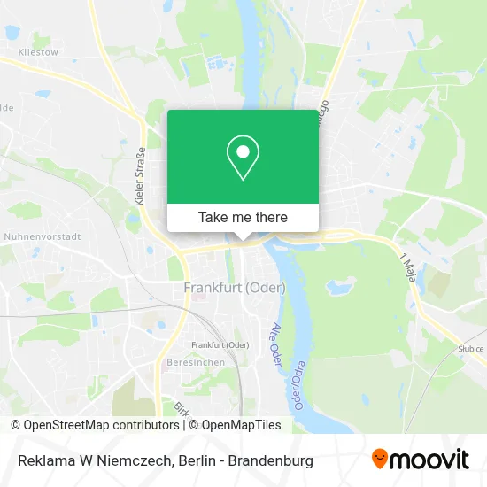 Reklama W Niemczech map