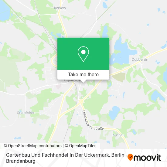 Gartenbau Und Fachhandel In Der Uckermark map