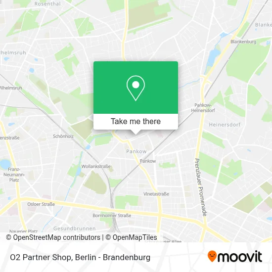 O2 Partner Shop map
