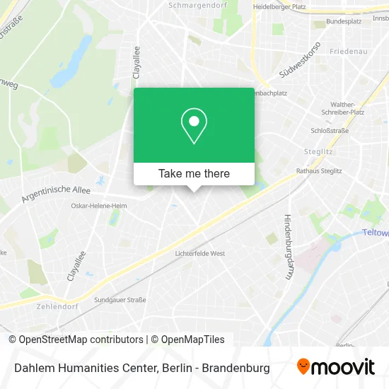 Dahlem Humanities Center map