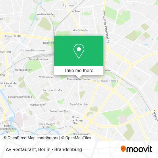 Av Restaurant map