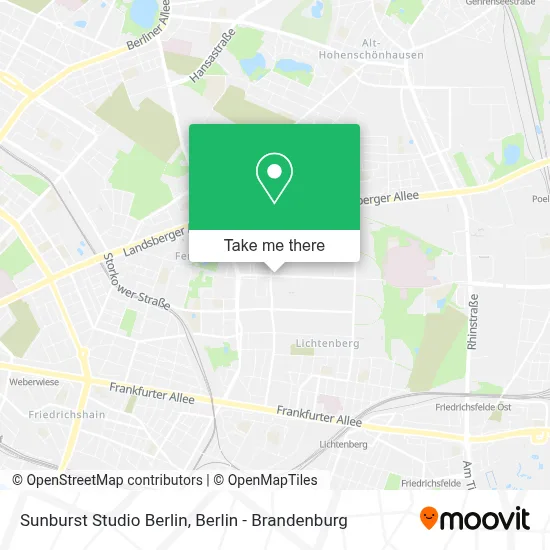Sunburst Studio Berlin map