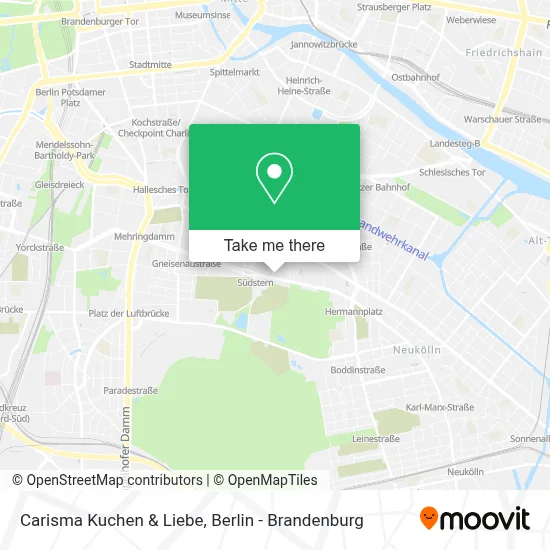 Carisma Kuchen & Liebe map