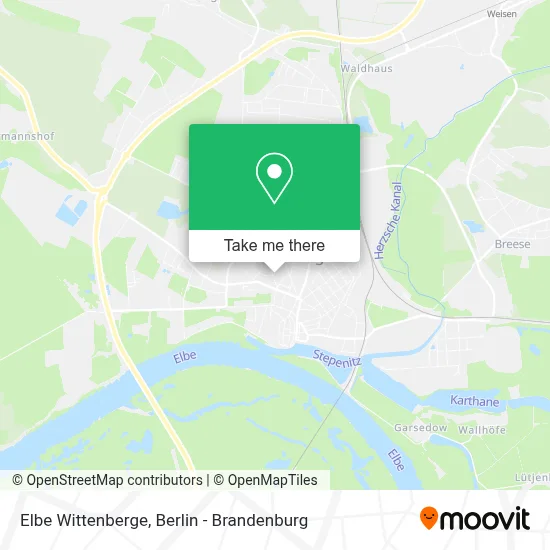 Elbe Wittenberge map