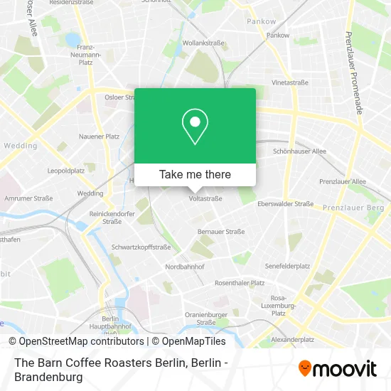The Barn Coffee Roasters Berlin map