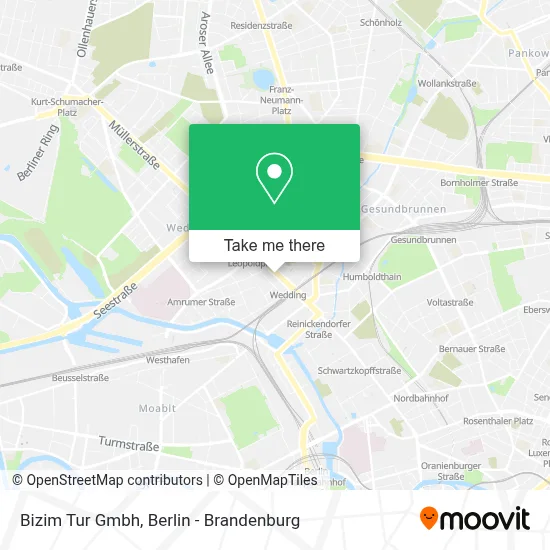 Bizim Tur Gmbh map