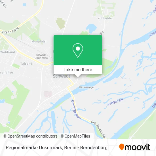 Regionalmarke Uckermark map
