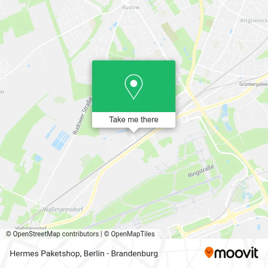 Hermes Paketshop map