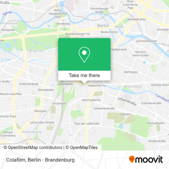 Colafilm map