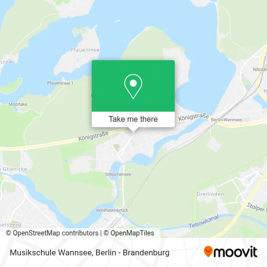 Musikschule Wannsee map