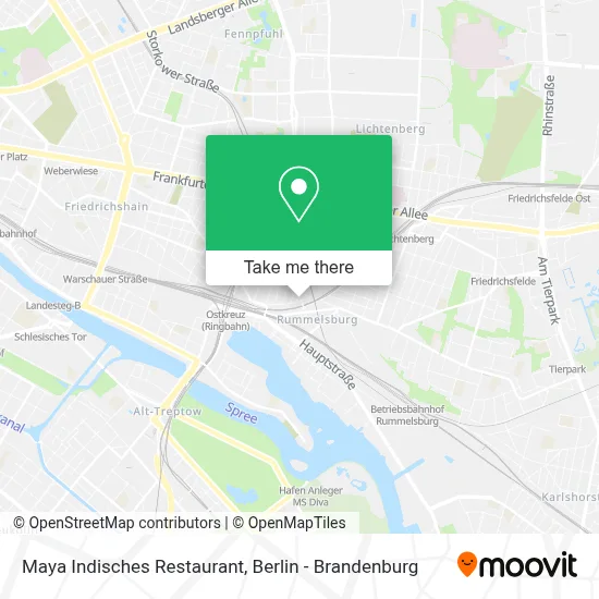 Maya Indisches Restaurant map