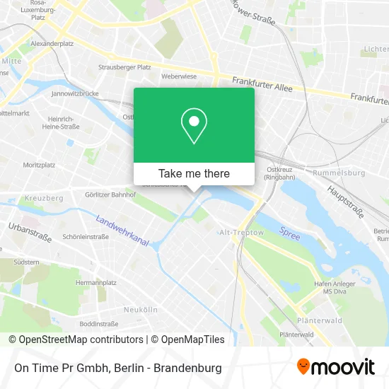 On Time Pr Gmbh map