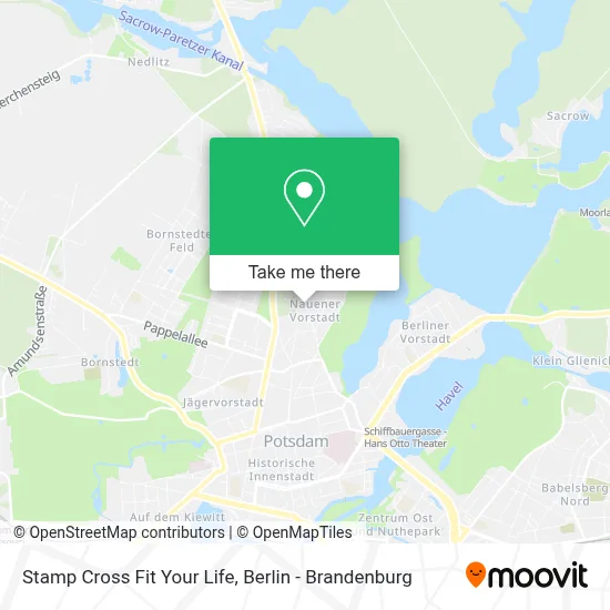 Stamp Cross Fit Your Life map
