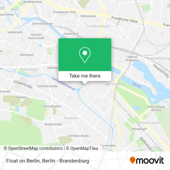 Float on Berlin map