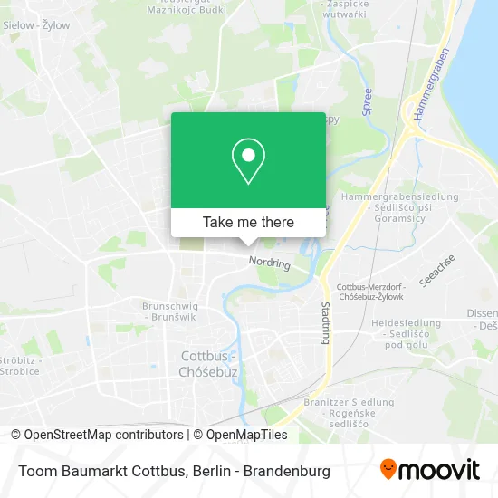Toom Baumarkt Cottbus map