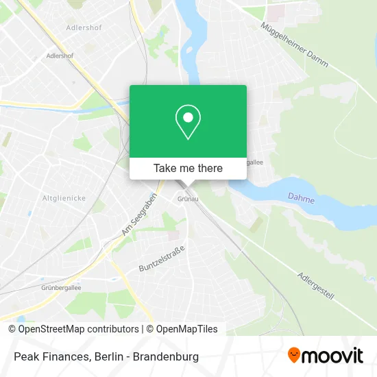 Peak Finances map