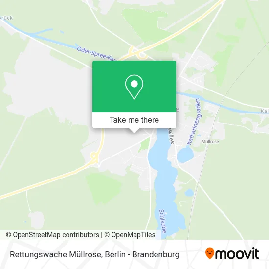 Rettungswache Müllrose map